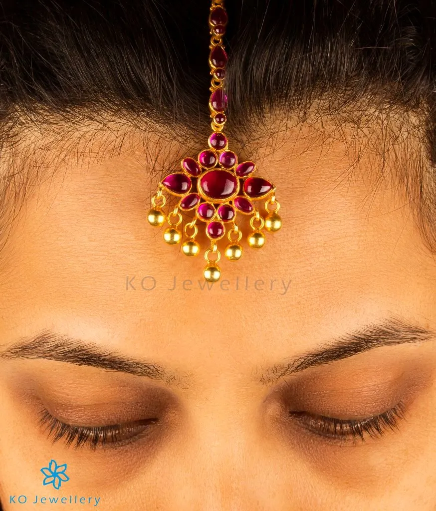 The Malhar Silver Maang Tikka