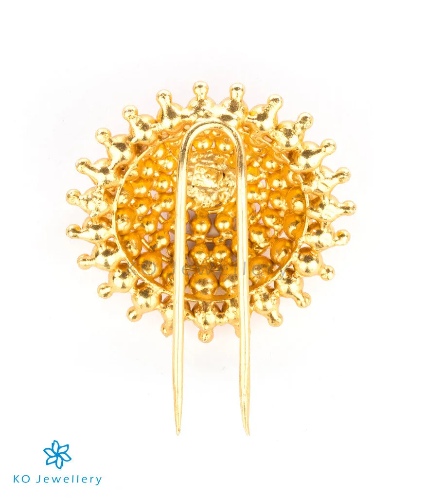 The Mandala Silver Bridal Hair Pin(Big)