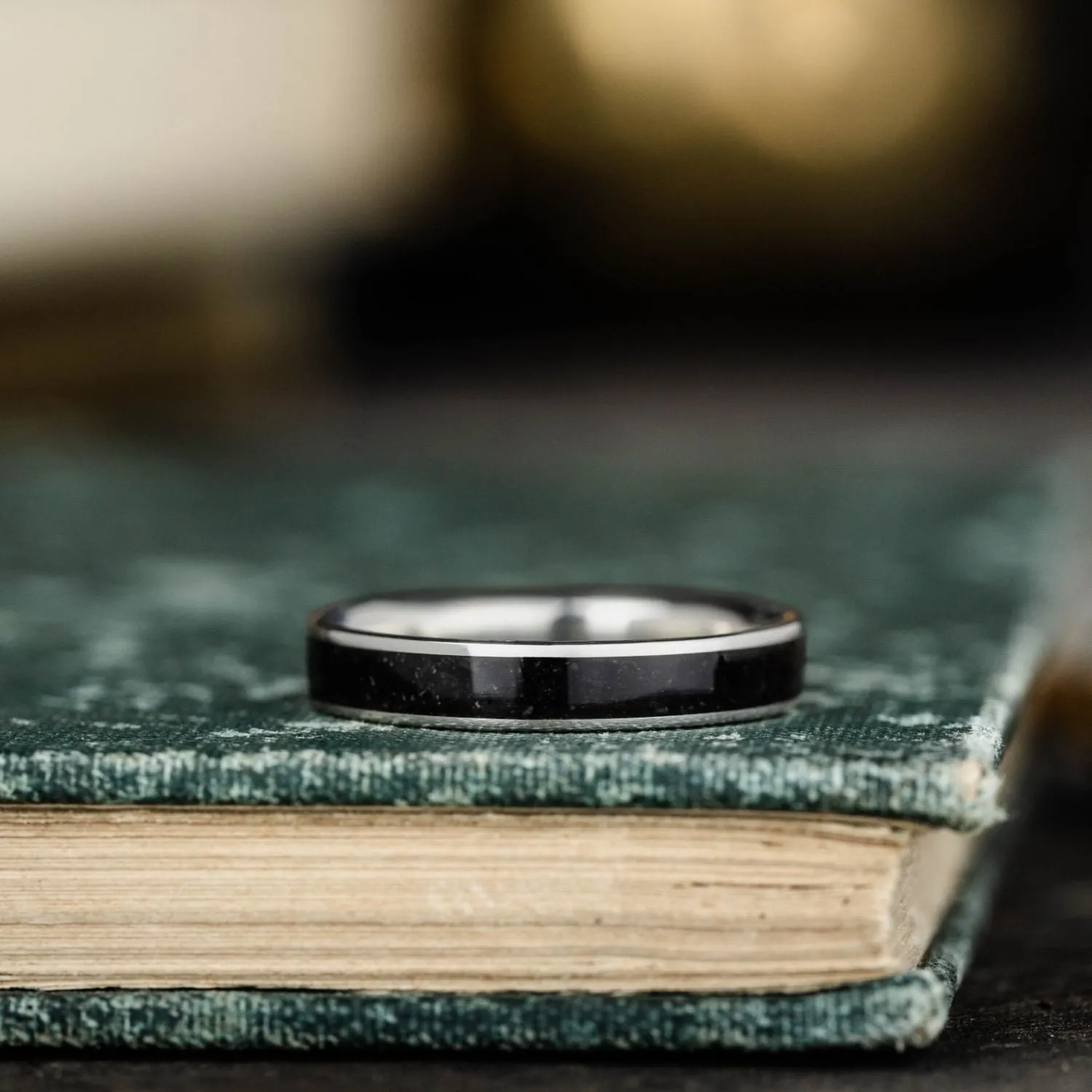The Obsidian | Women's Silver & Black Obsidian Ring