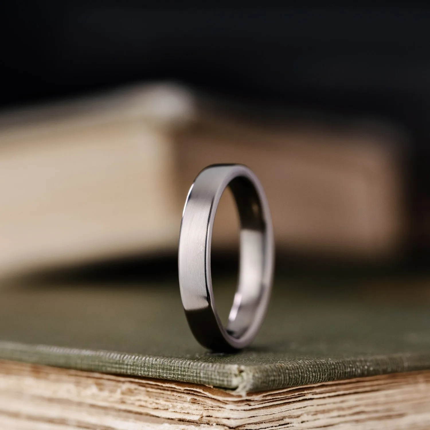 The Olympian | 4mm Men's Polished Titanium Wedding Band