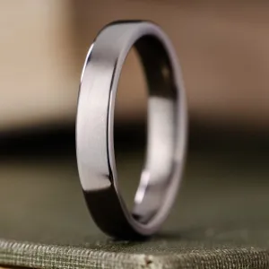 The Olympian | 4mm Men's Polished Titanium Wedding Band