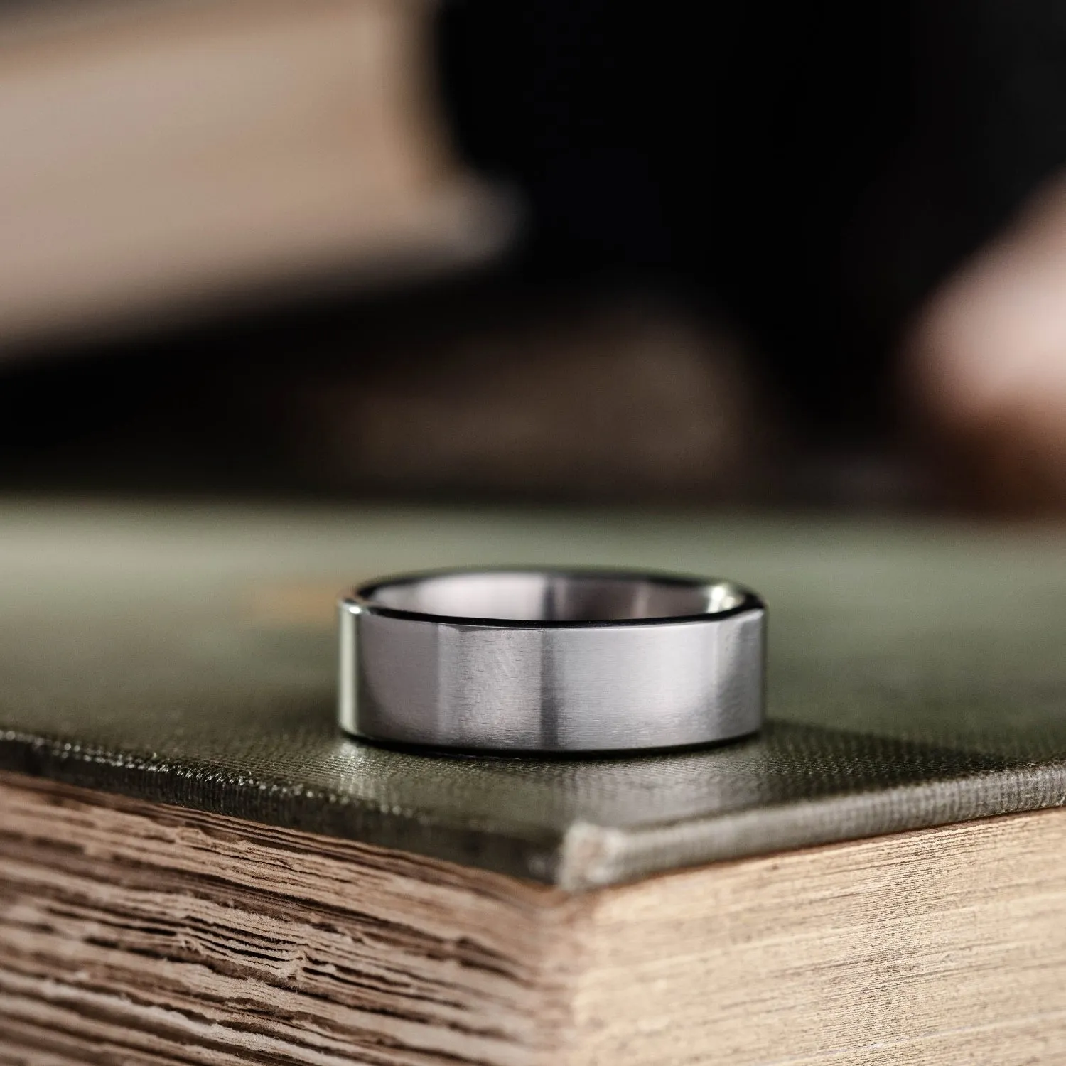 The Olympian | 8mm Men's Polished Titanium Wedding Band