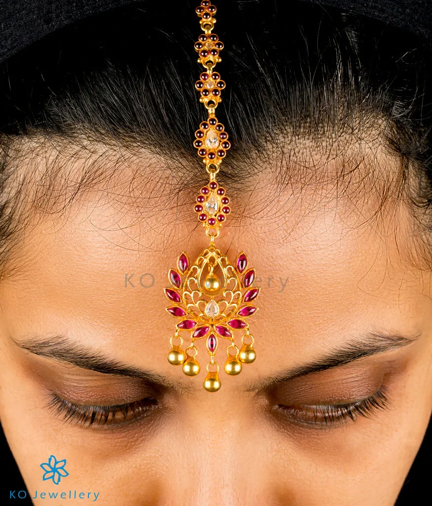 The Paushya Silver Bridal Maang Tikka