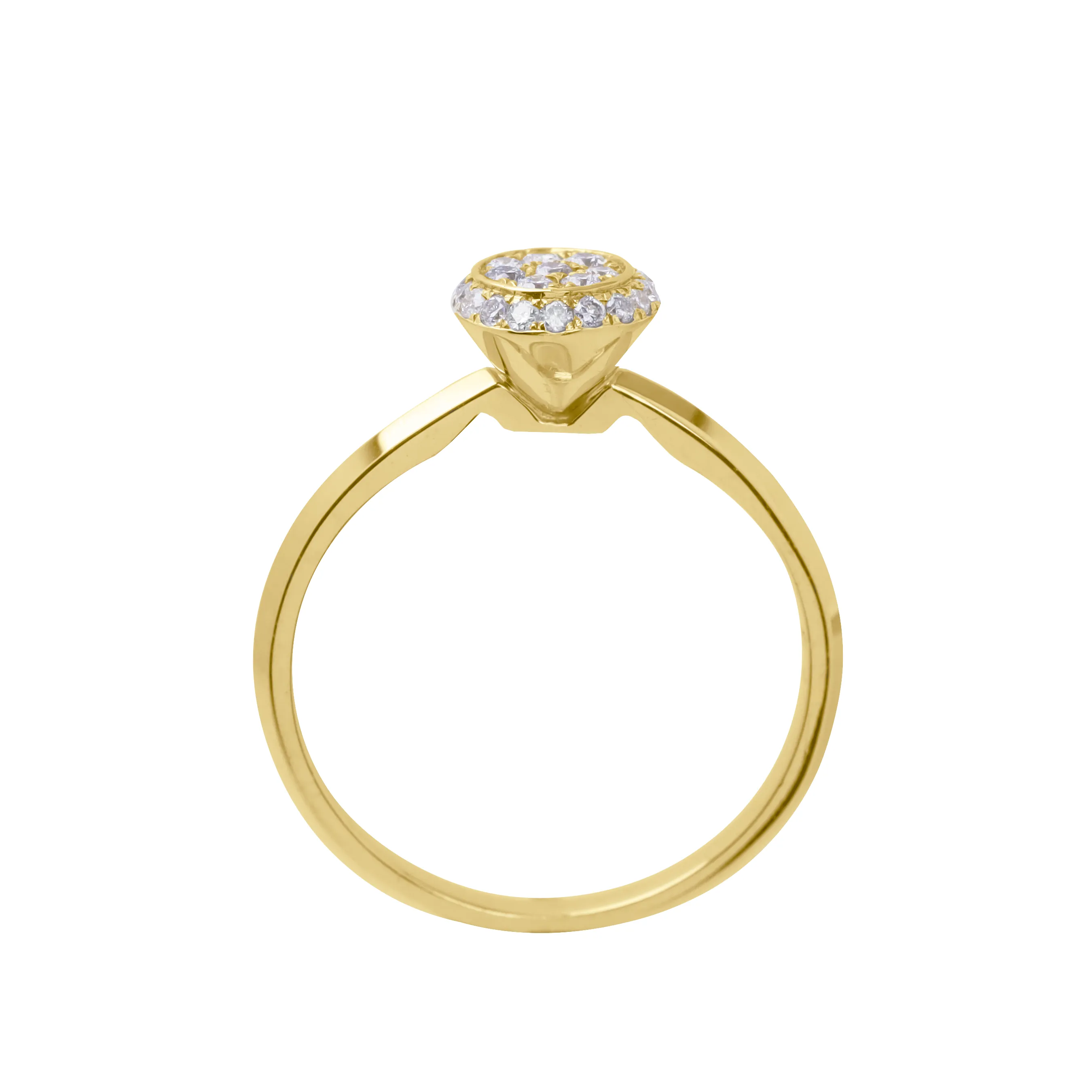 The Sphere Gold Ring