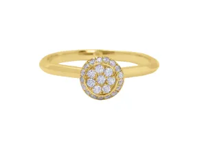 The Sphere Gold Ring