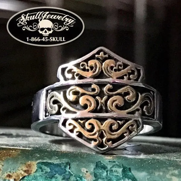 'The Wind Cries Mary' Gold/Stainless Ring (#270)