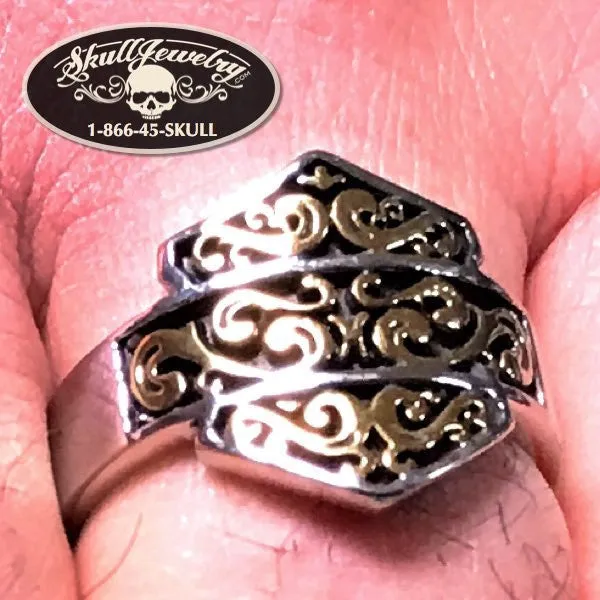 'The Wind Cries Mary' Gold/Stainless Ring (#270)