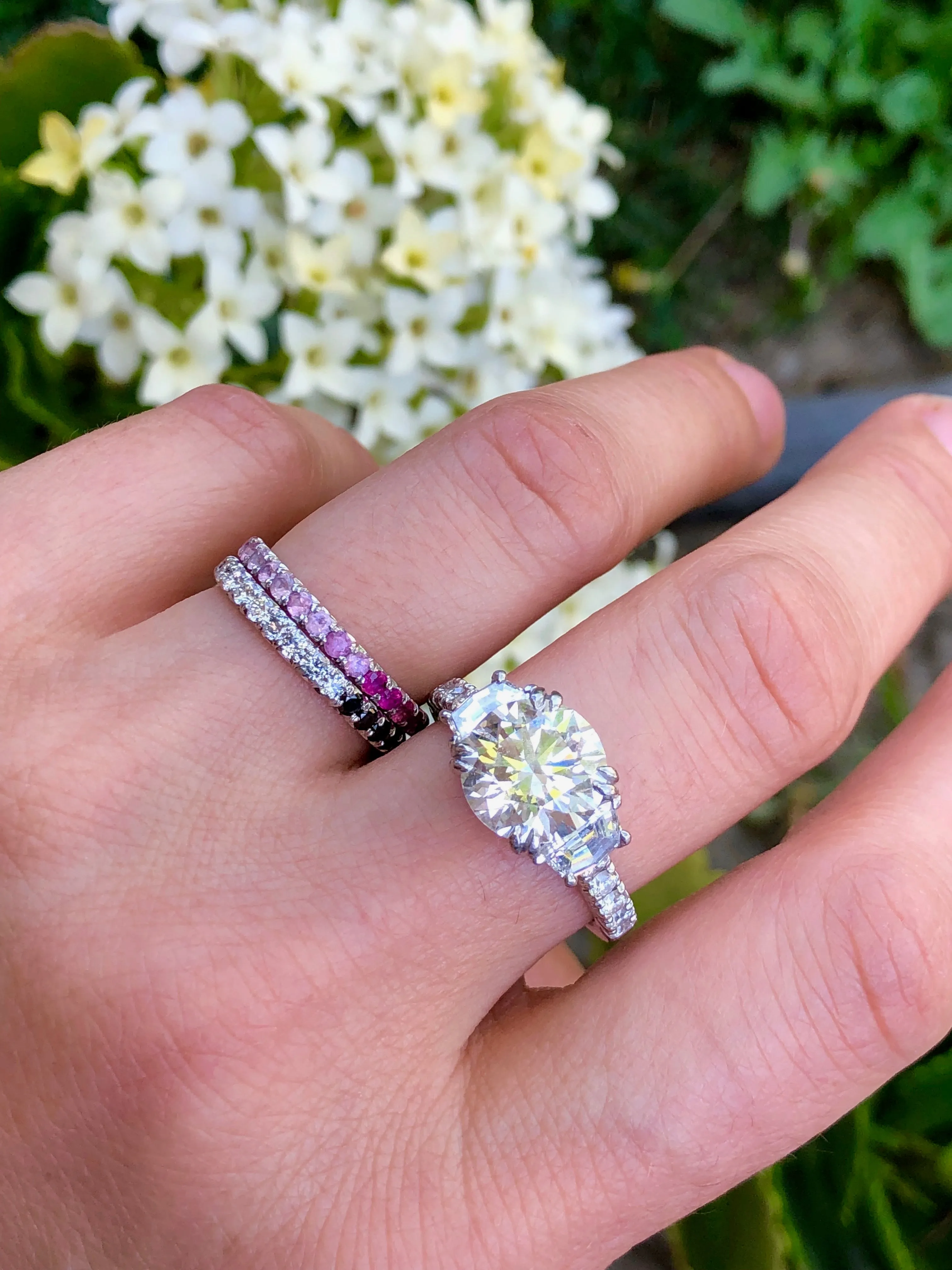 TIE DYE ETERNITY BAND -DIAMOND