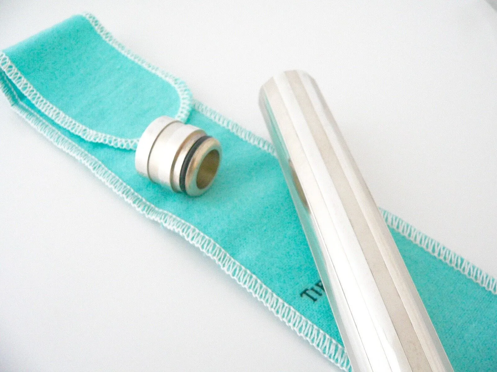 Tiffany & Co Cigar Tube Holder Container Case Pouch Atlas Corporate Man Gift Art