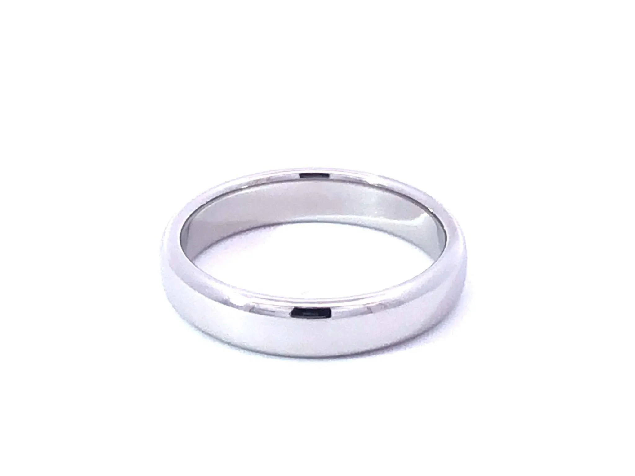Tiffany & Co. Classic Platinum Wedding Band Ring, 4.50 mm