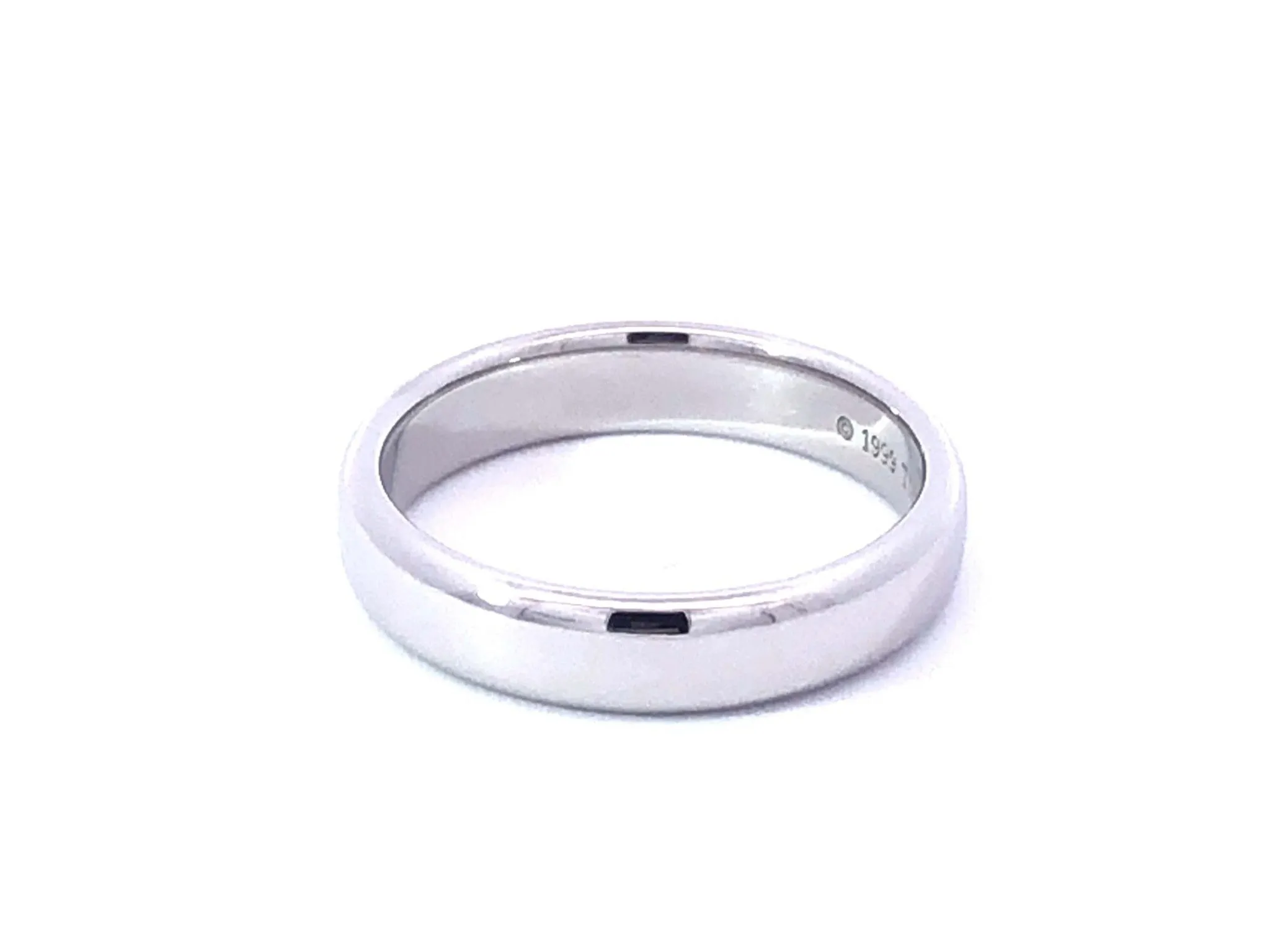 Tiffany & Co. Classic Platinum Wedding Band Ring, 4.50 mm