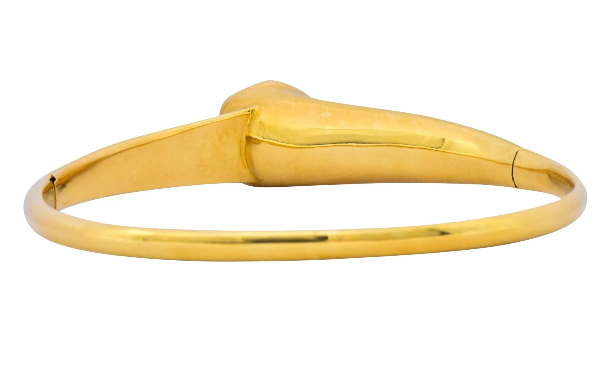 Tiffany & Co. Elsa Peretti Lapis Lazuli 18 Karat Gold Bangle Bracelet