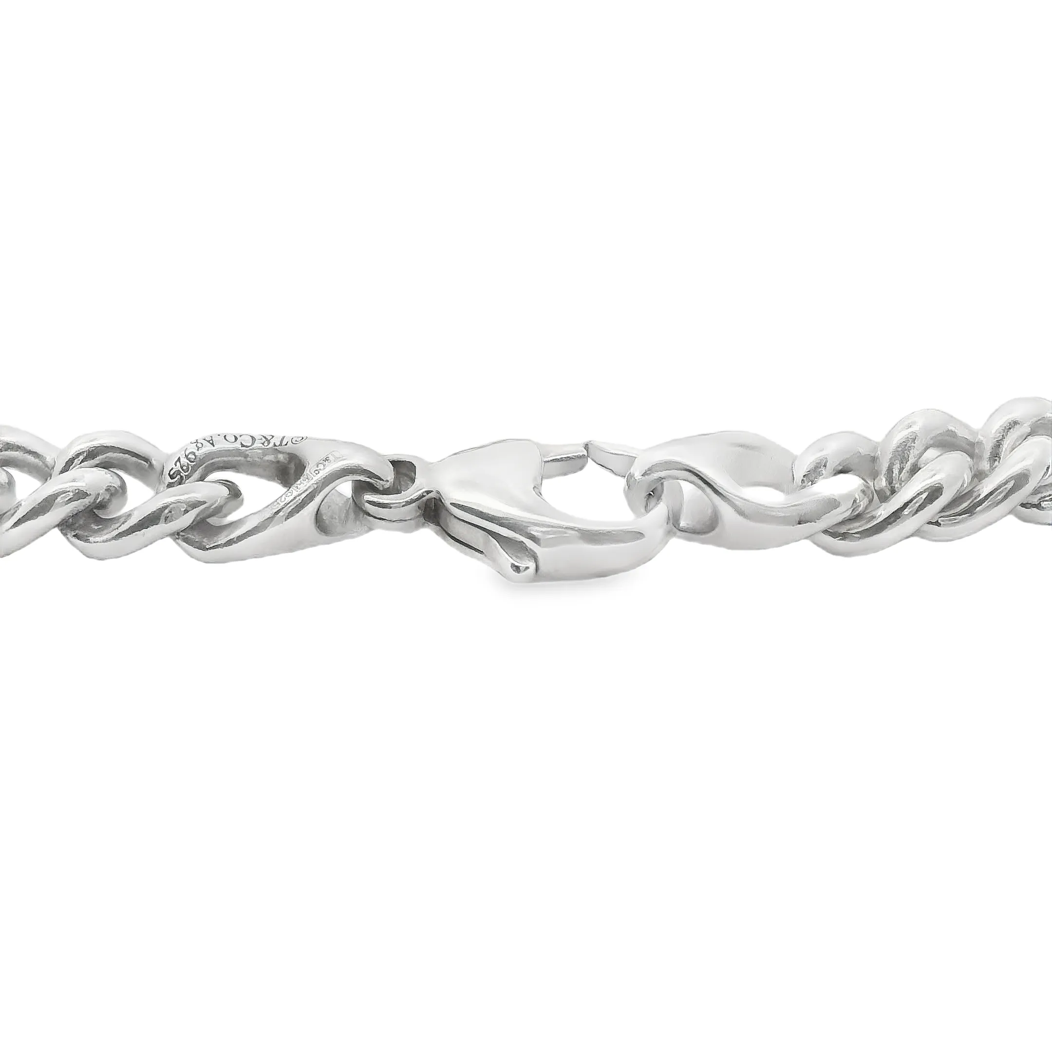Tiffany & Co Forge Link in High-polished Sterling Silver Bracelet - 18cm