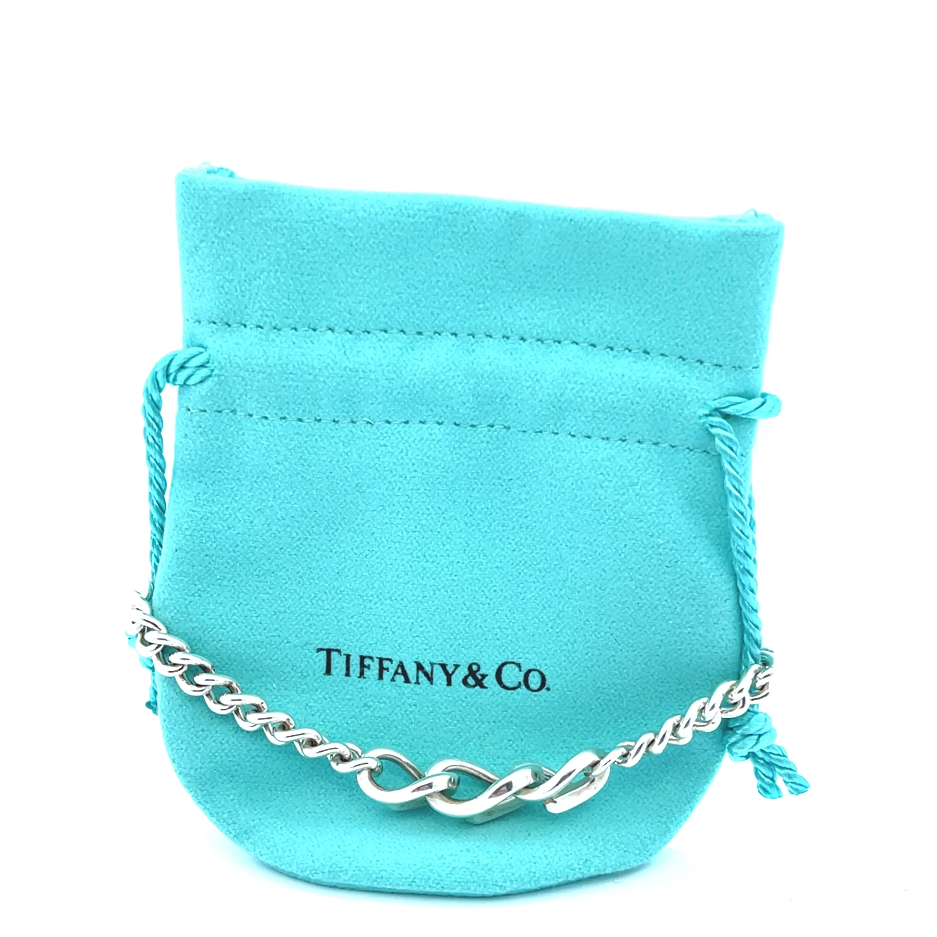 Tiffany & Co Forge Link in High-polished Sterling Silver Bracelet - 18cm