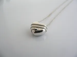 Tiffany & Co Heart Arrow Necklace Pendant Charm 18 In Chain Silver Gift Love