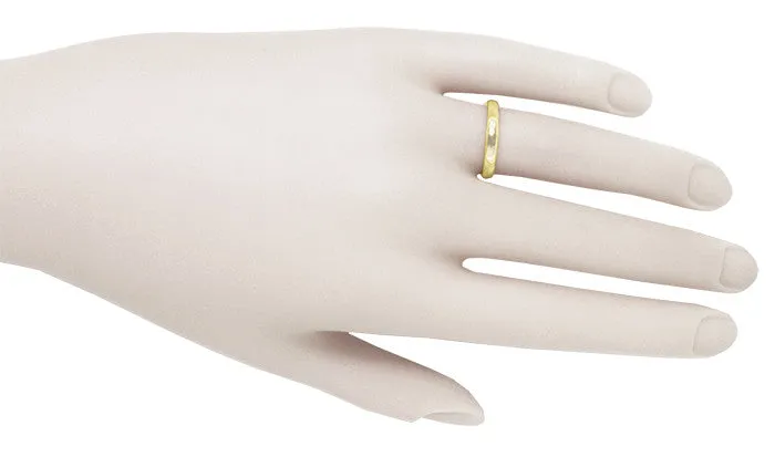 Tiffany & Co Lucida Wedding Band 3mm Wide in 18K Yellow Gold Ring Size 6