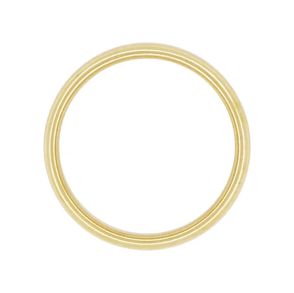 Tiffany & Co Lucida Wedding Band 3mm Wide in 18K Yellow Gold Ring Size 6