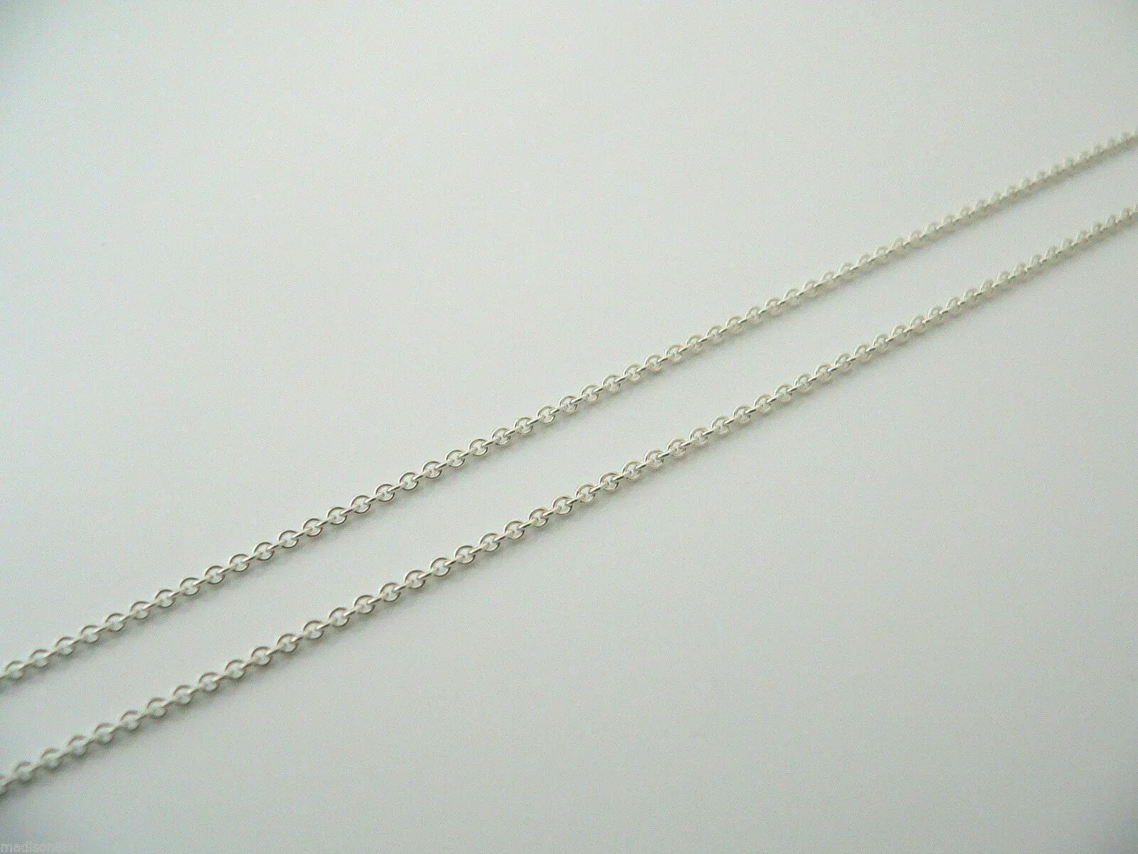 Tiffany & Co Notes Necklace Square Pendant Charm 18 Inch Chain Love Gift Classic