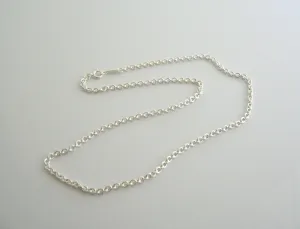 Tiffany & Co Silver 2 mm Curb Chain Necklace 16 Inch 4 Pendants Charms Thick