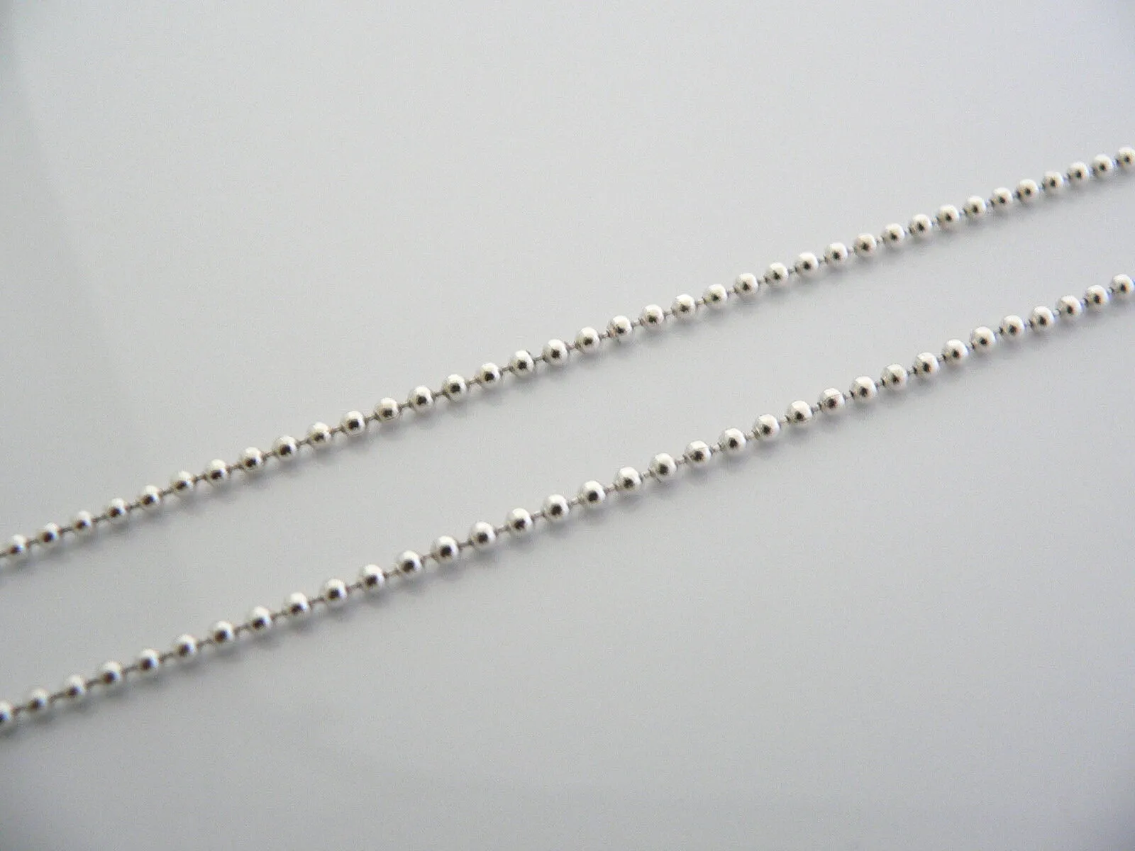 Tiffany & Co Silver Atlas Bar Dangling Dangle Necklace Pendant Chain Gift 20 In