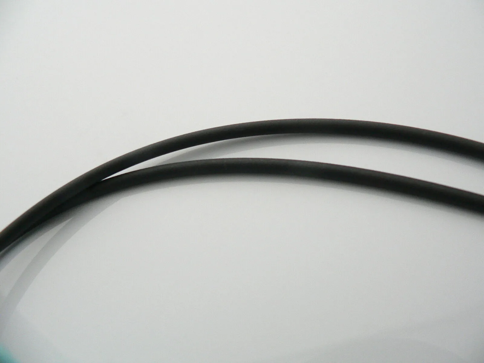Tiffany & Co Silver Atlas Bar Surfer Necklace Rubber Cord 20 In Long Gift Pouch