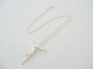 Tiffany & Co Silver Cross Crucifix Necklace Pendant Charm Gift Love Peretti Gift