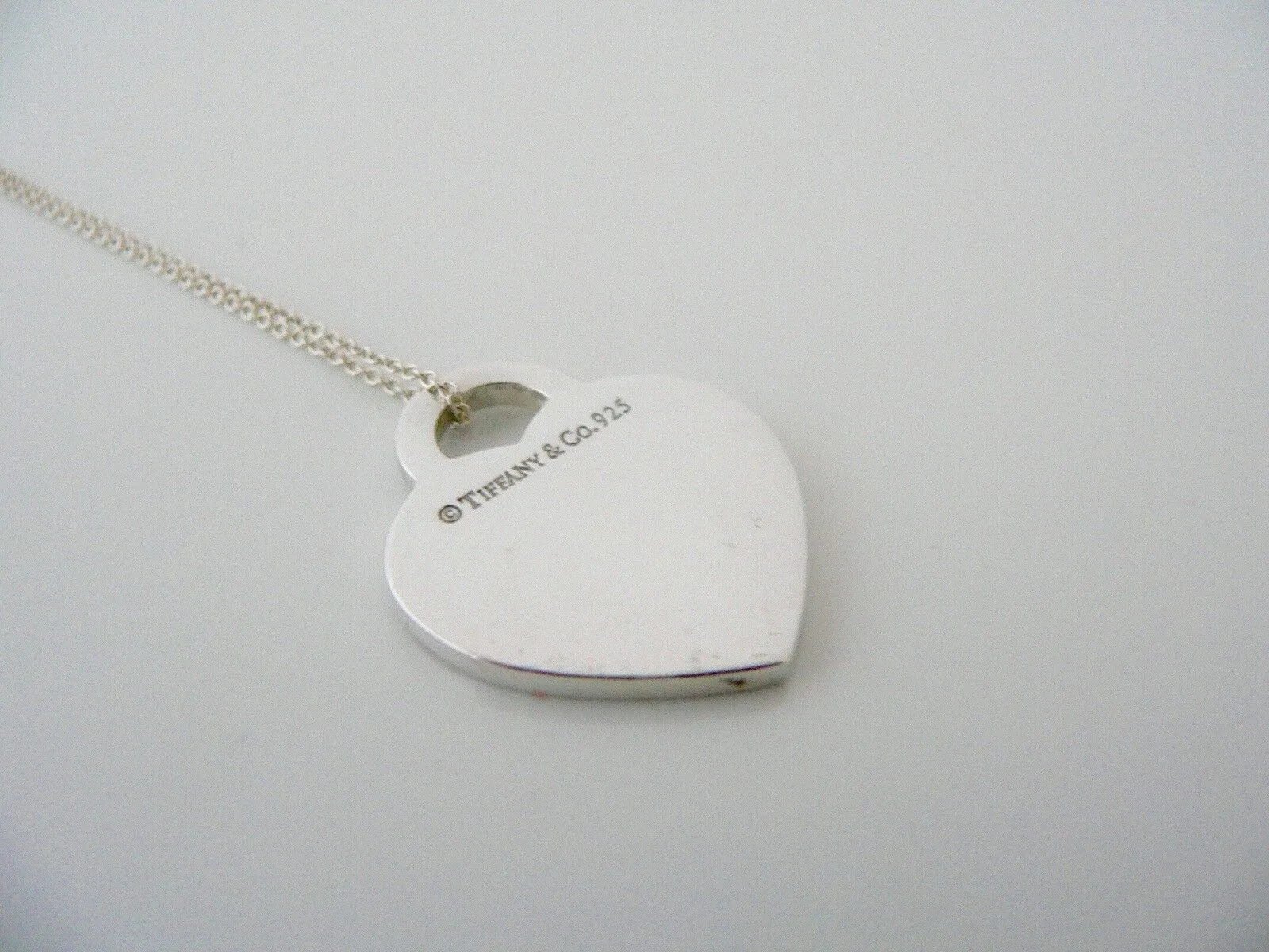 Tiffany & Co Silver Dream a Little Heart Necklace Pendant Charm Chain Gift Love