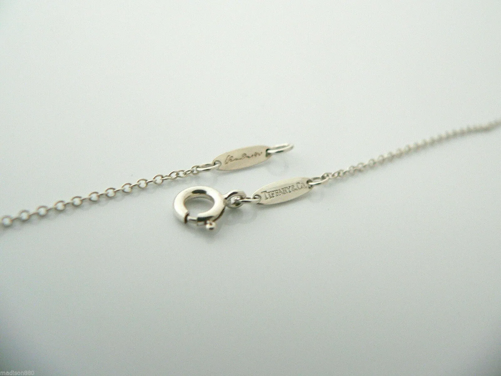Tiffany & Co Silver Peretti Alphabet K Necklace Pendant Charm Chain Gift Love