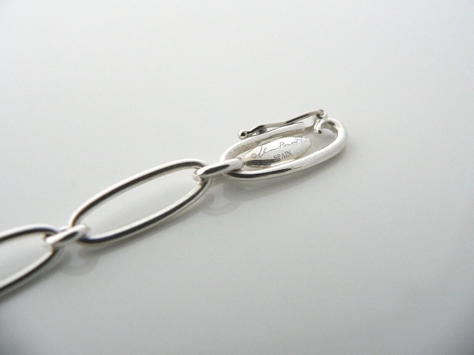 Tiffany & Co Silver Peretti Starfish Link Bracelet 8 Inch Chain Gift Pouch Love