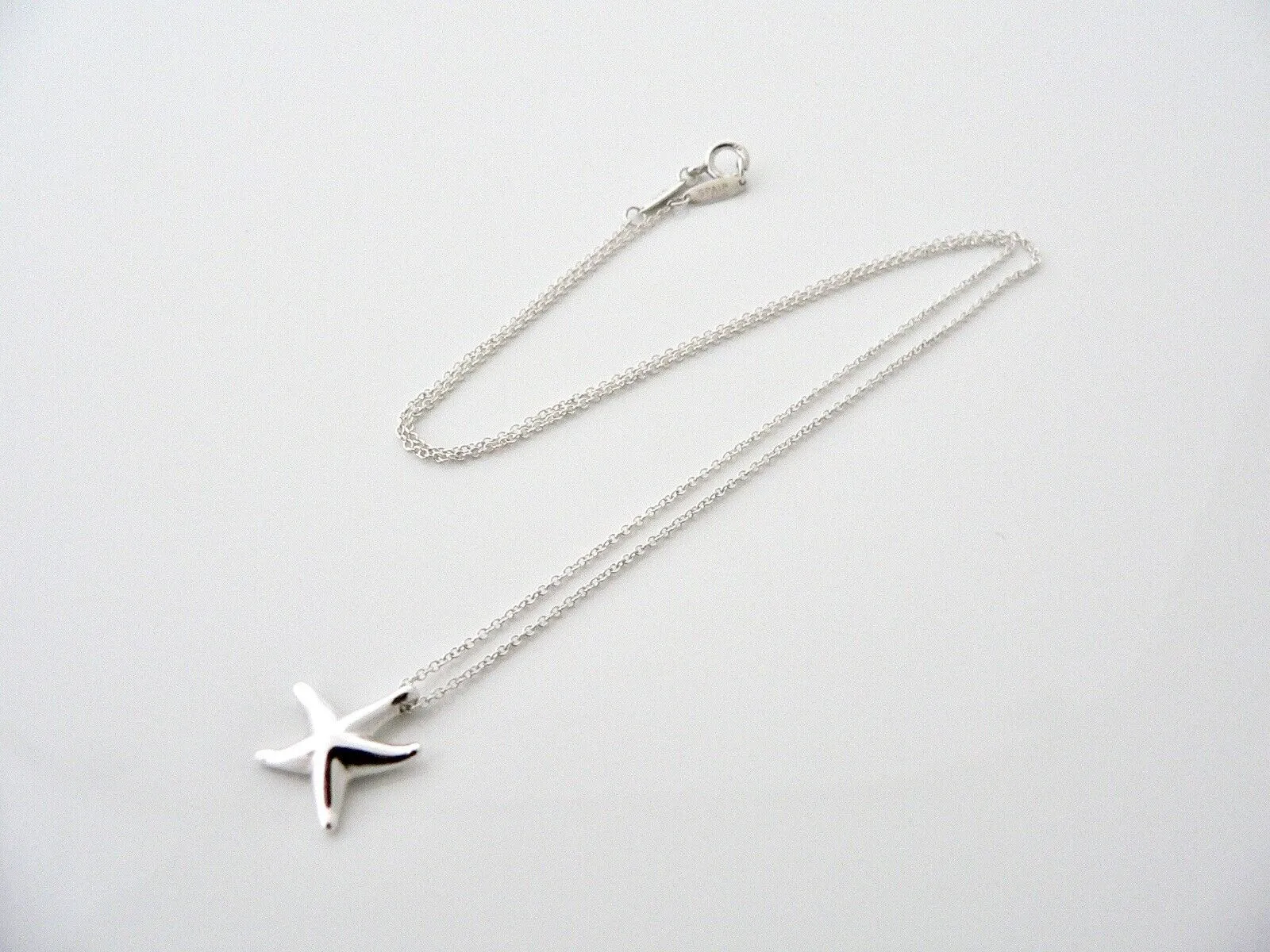 Tiffany & Co Silver Starfish Necklace Pendant Charm Peretti Sea Lover Gift Art