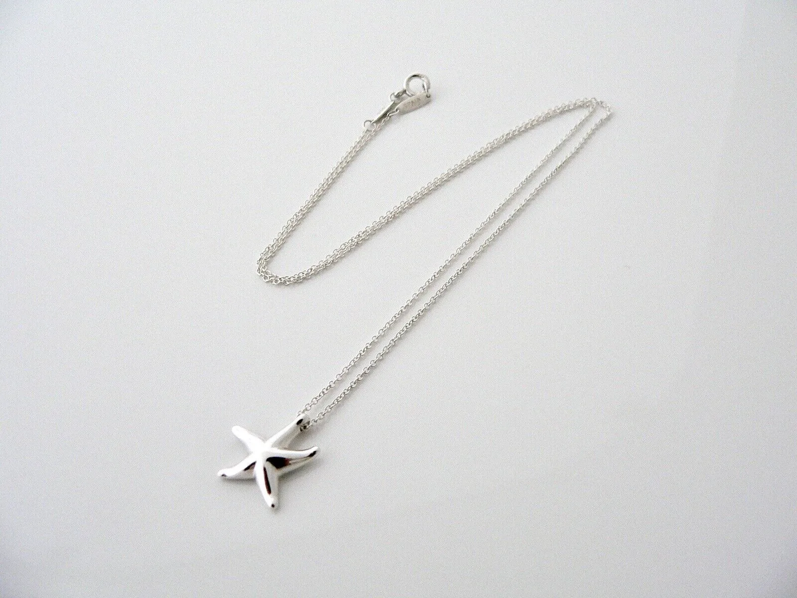 Tiffany & Co Silver Starfish Necklace Pendant Charm Peretti Sea Lover Gift Art