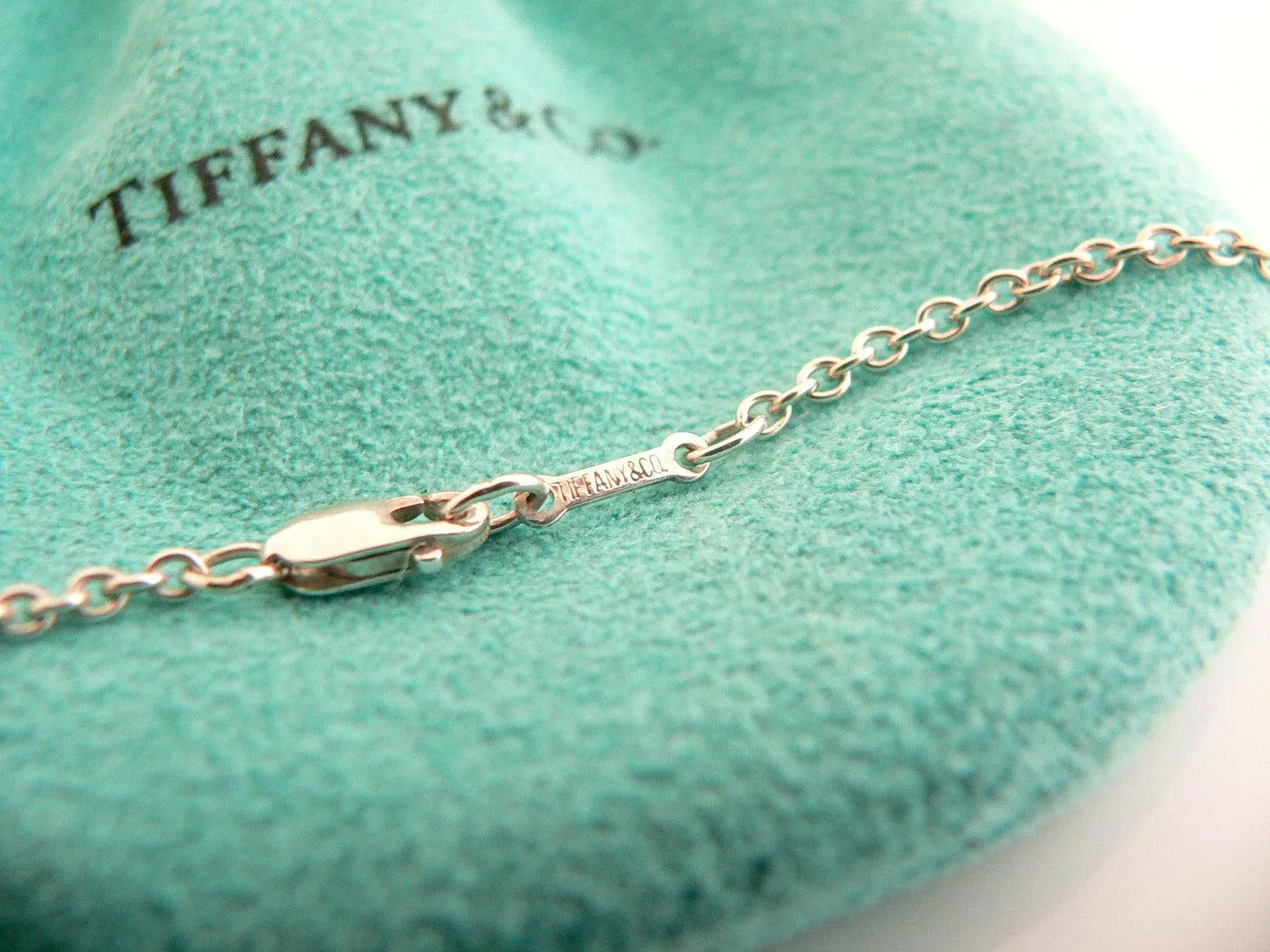 Tiffany & Co Silver XL Large Shooting Star Necklace Pendant 35 Inch Gift Pouch