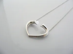 Tiffany & Co Tenderness Love Heart Necklace Pendant Charm Chain Picasso 19 Inch
