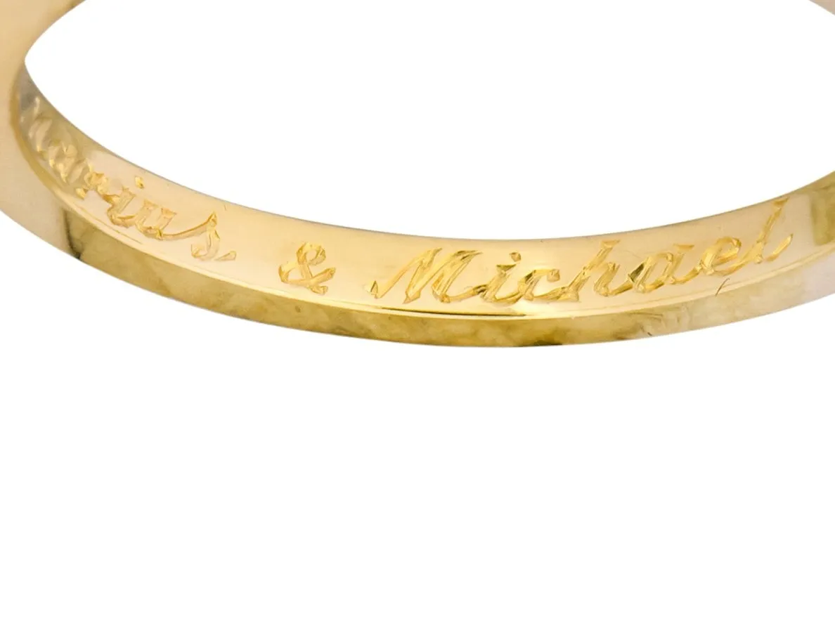 Tiffany & Co. Vintage 18 Karat Gold I Love You Band Ring Unisex