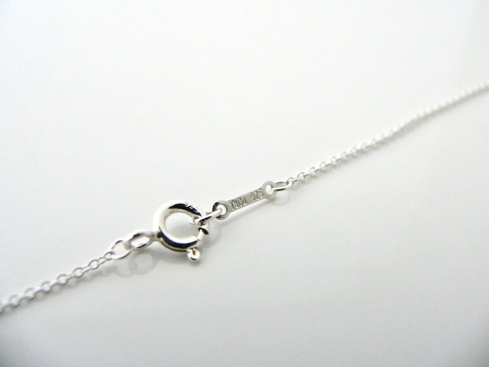 Tiffany & Co Zellige Necklace Pendant Charm Chain Sterling Silver Love Gift T&Co