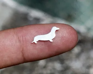 Tiny metal Dog blanks, Doxie Weiner, Dachshund