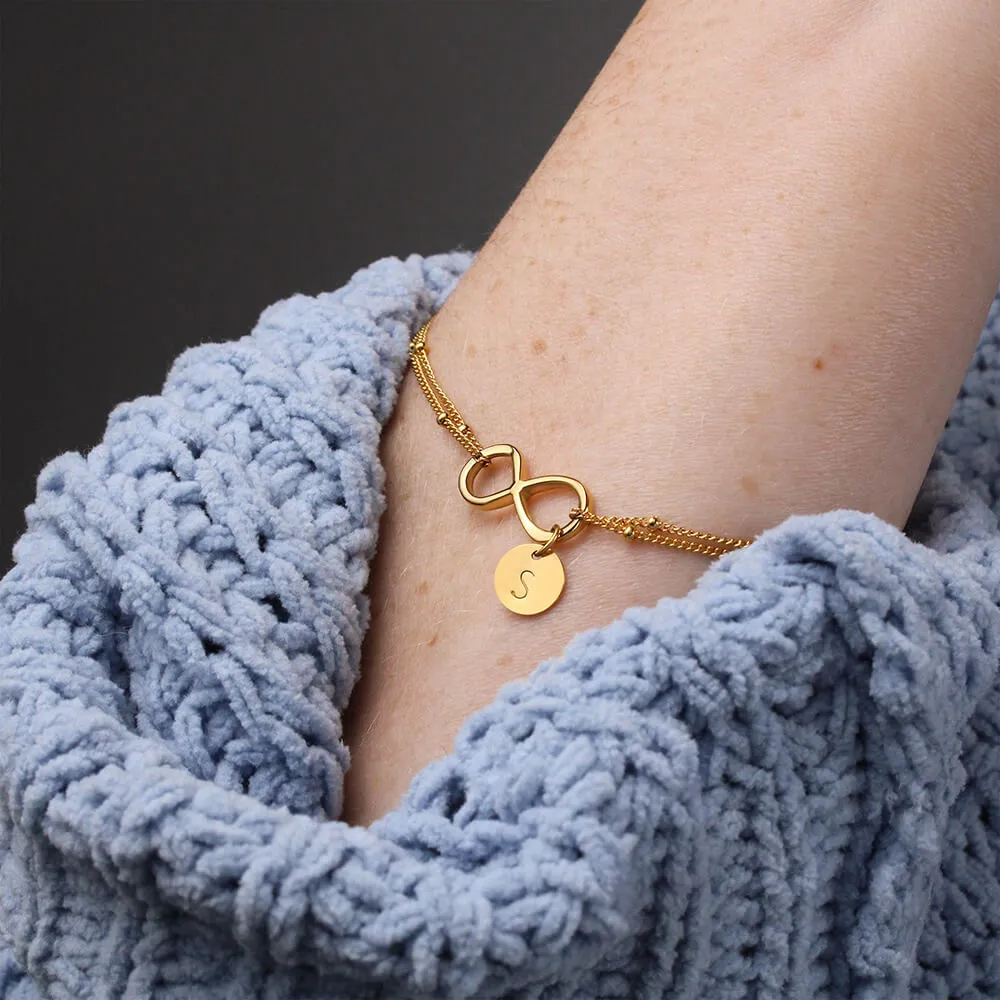To life, to love, to happiness-Infinity Bracelet for Anniversary Gift