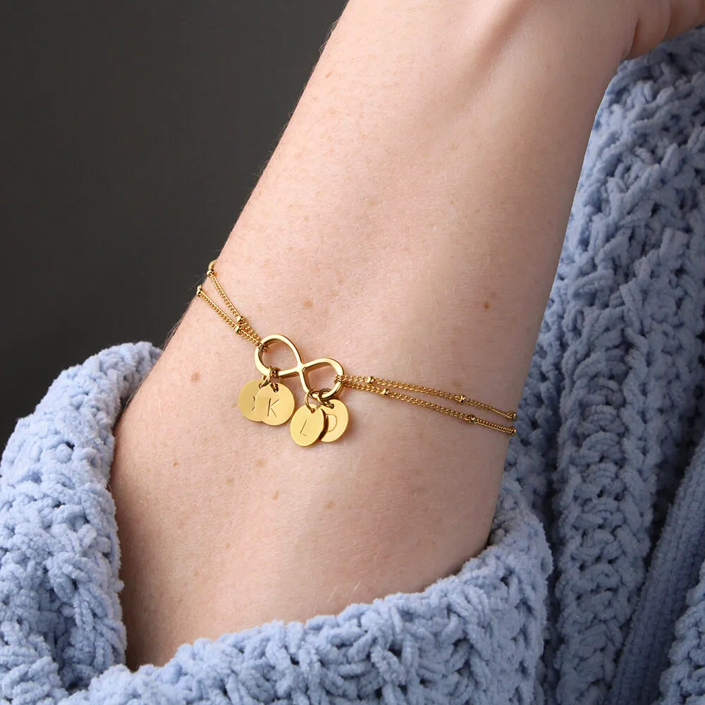 To life, to love, to happiness-Infinity Bracelet for Anniversary Gift