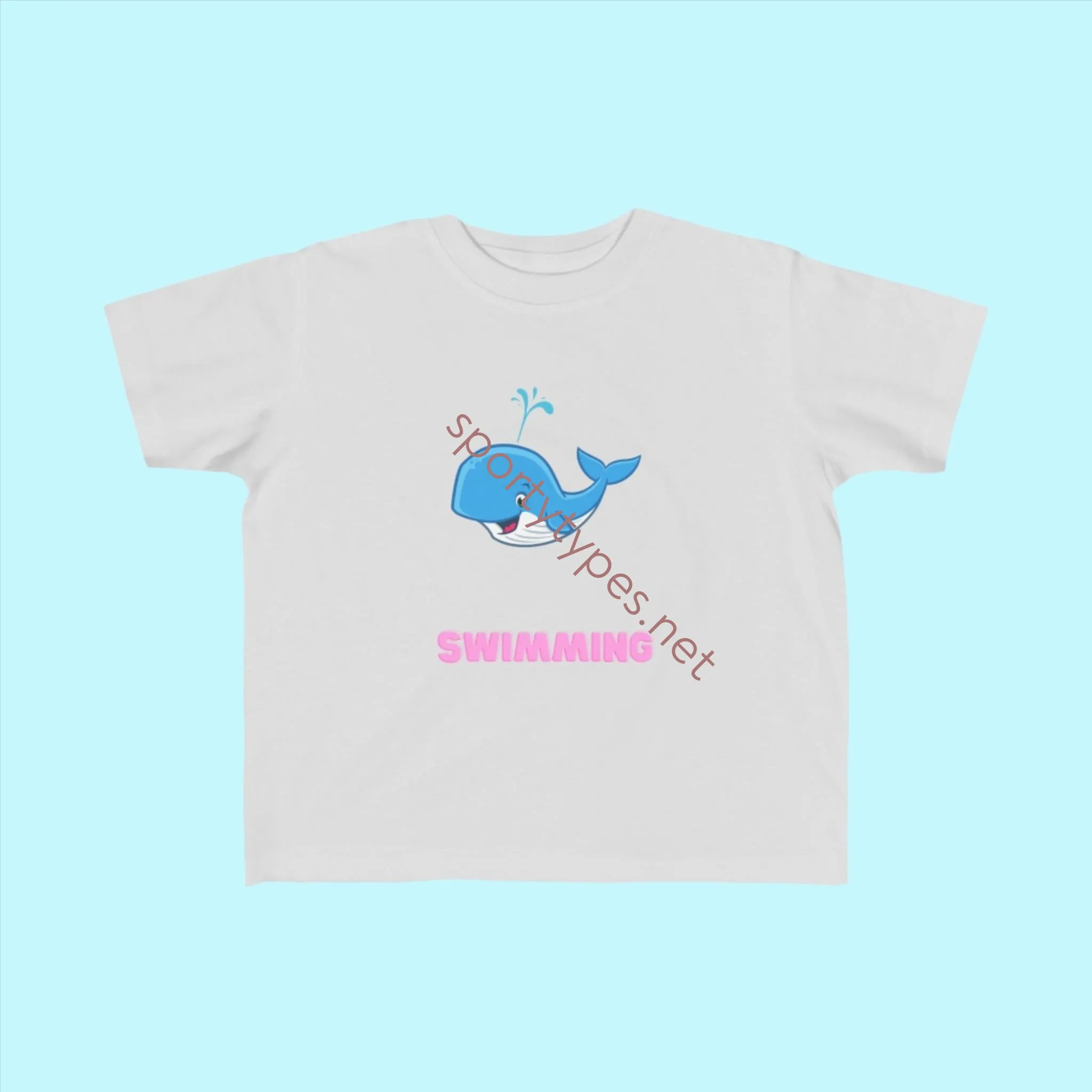 Toddler Swimming Fan Jersey T-Shirt