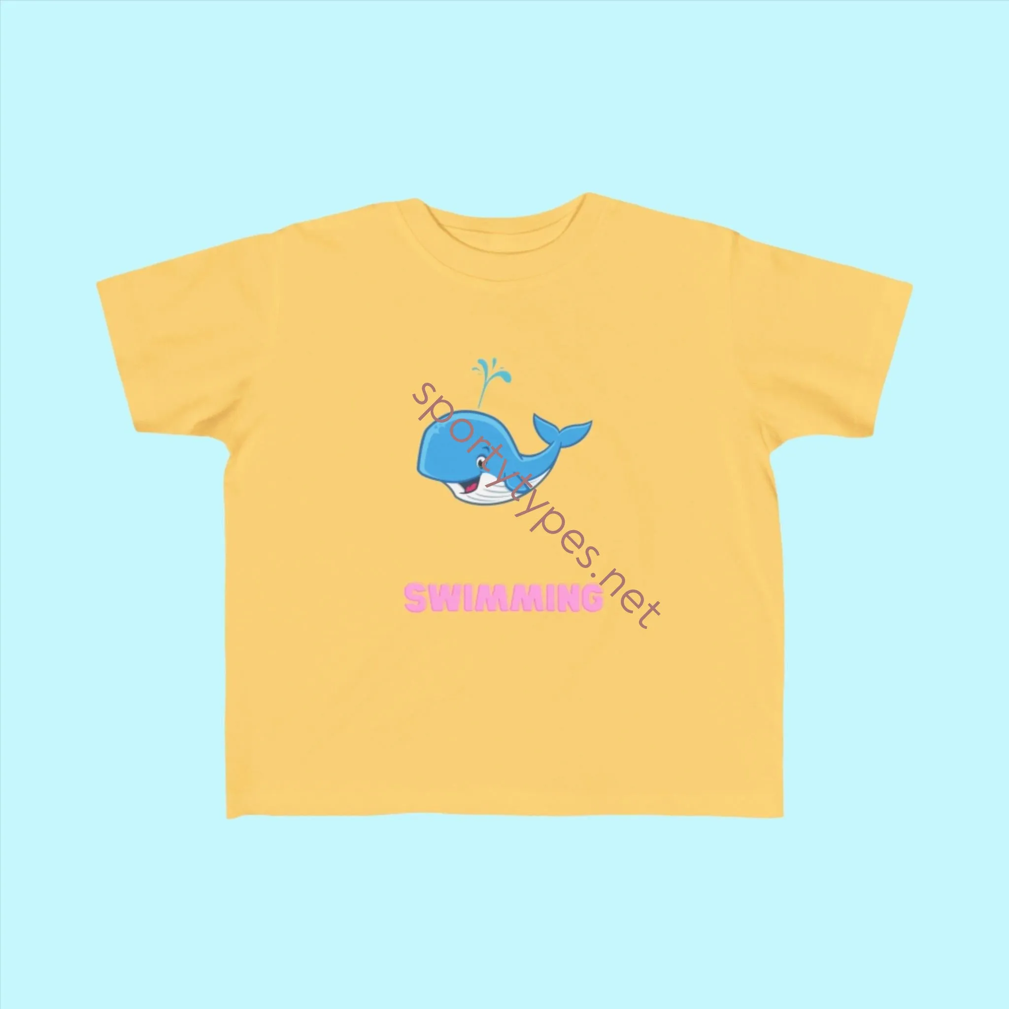 Toddler Swimming Fan Jersey T-Shirt