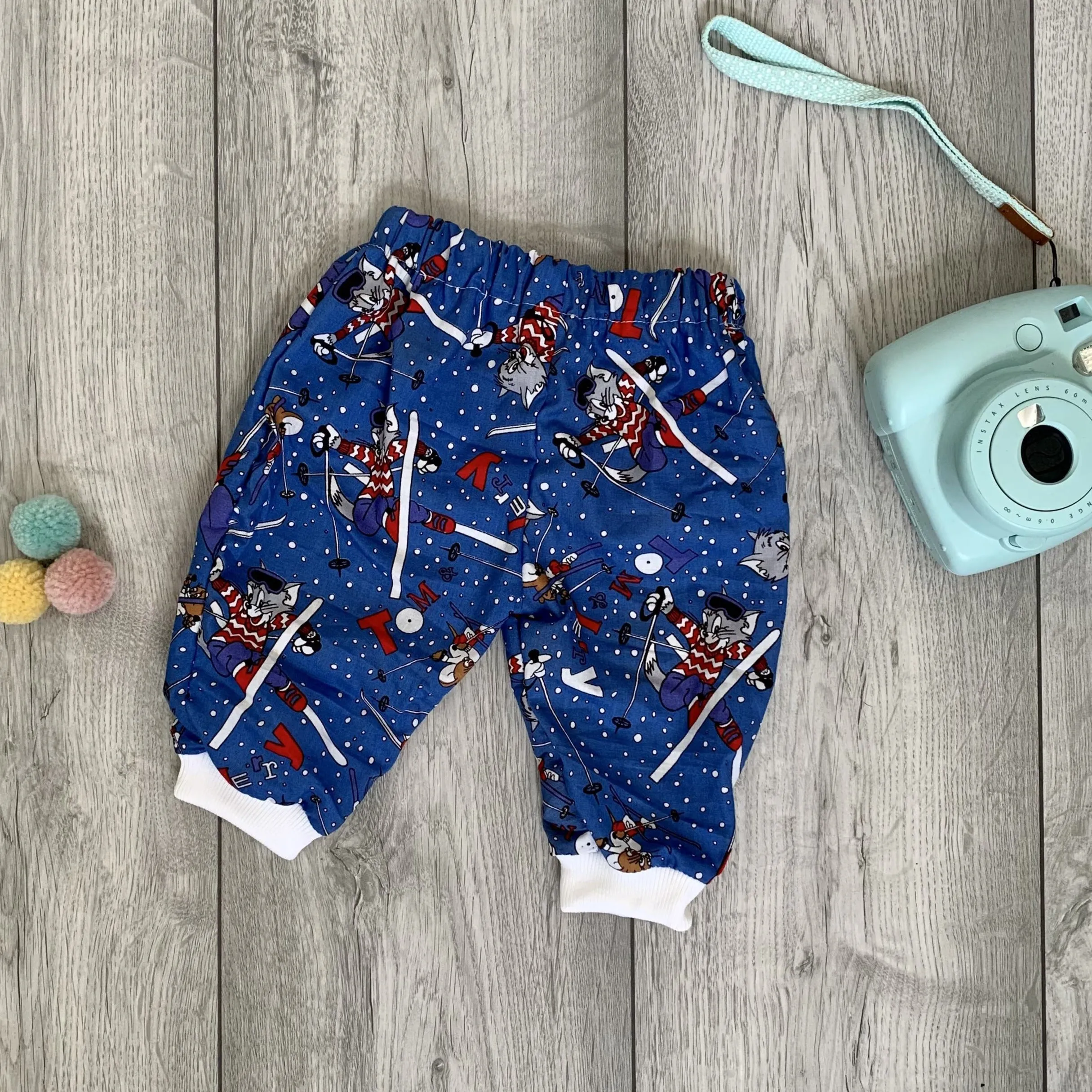 Tom & Jerry Print Vintage Material Baby Trousers