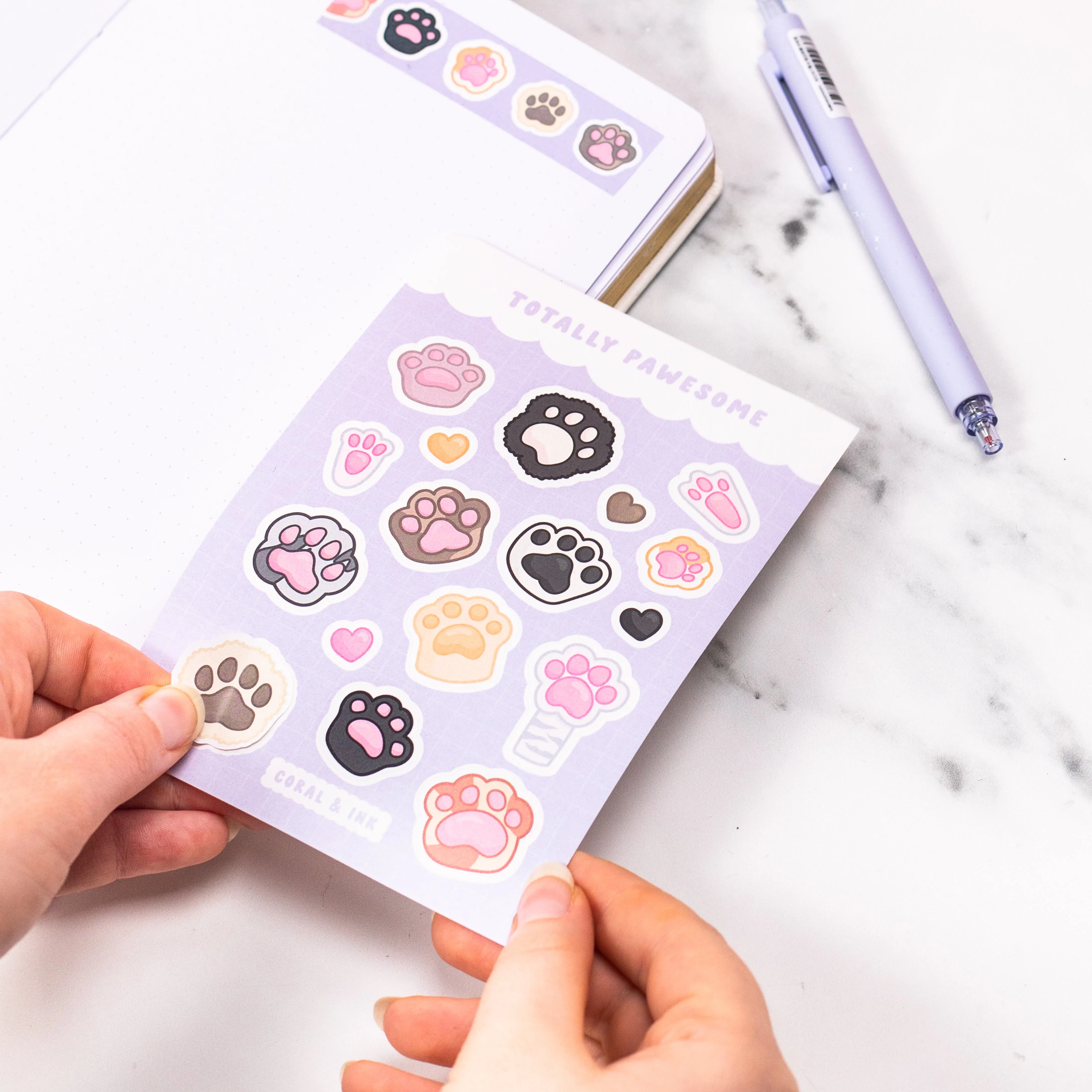 Totally Pawesome Sticker Sheet