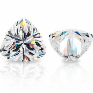 Trillion Cut Loose Moissanite | White D Color VVS1 | Loose Alternative Diamond with Certificate