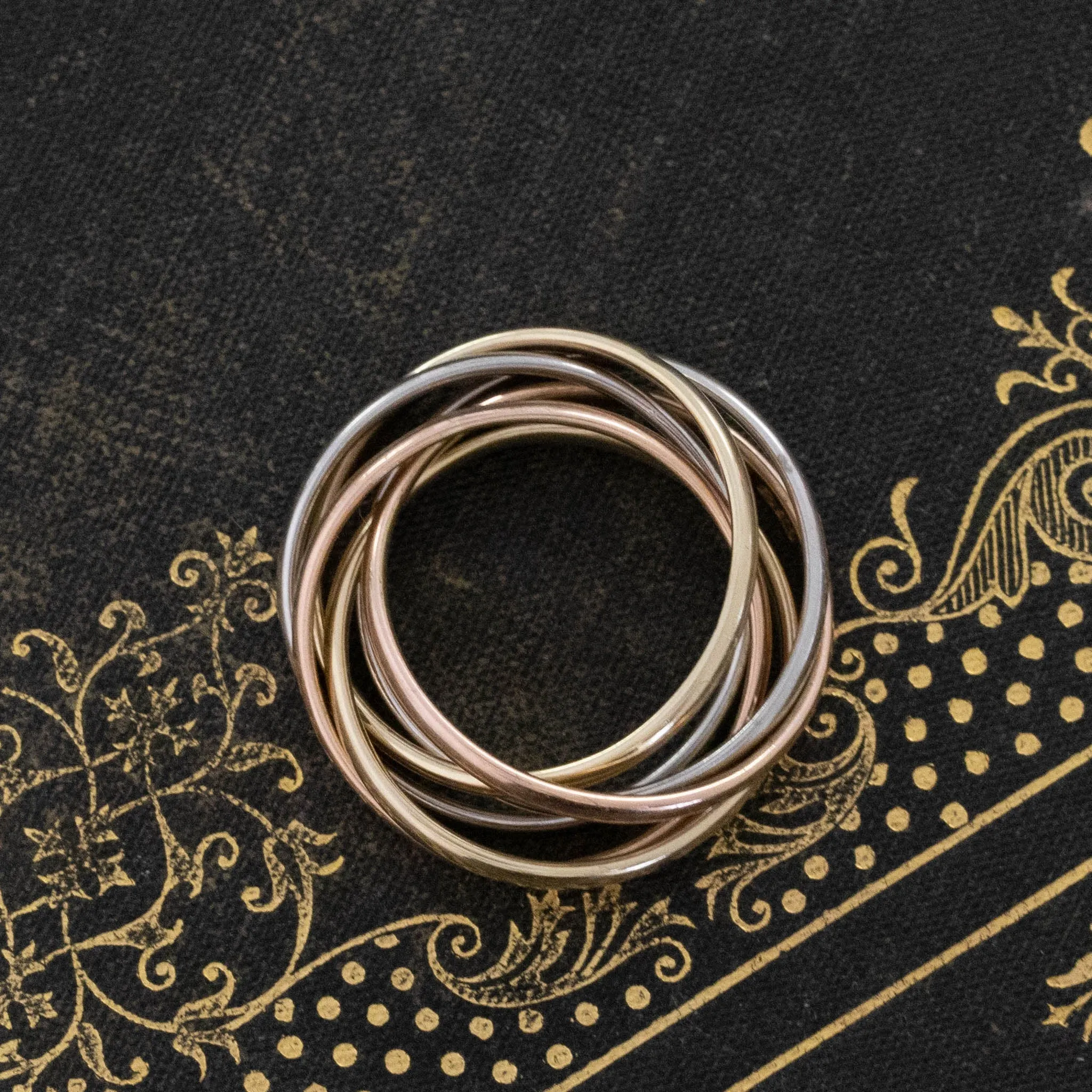 Triple Tone 6 Stack Rolling Ring