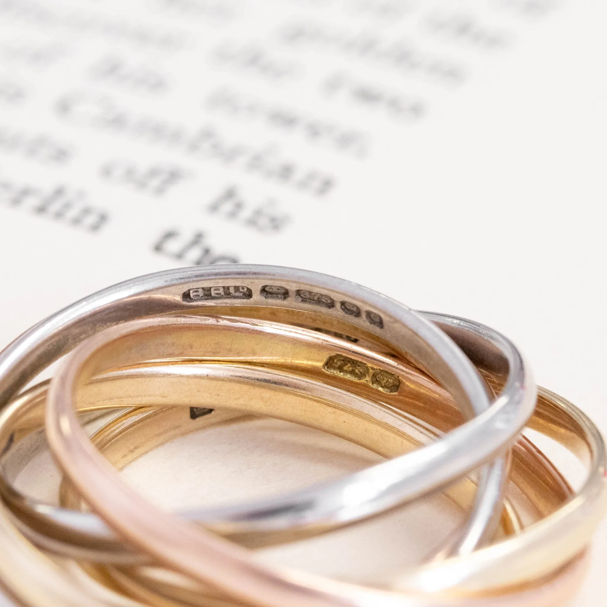 Triple Tone 6 Stack Rolling Ring