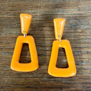 Tripod Shaped Clay Earrings