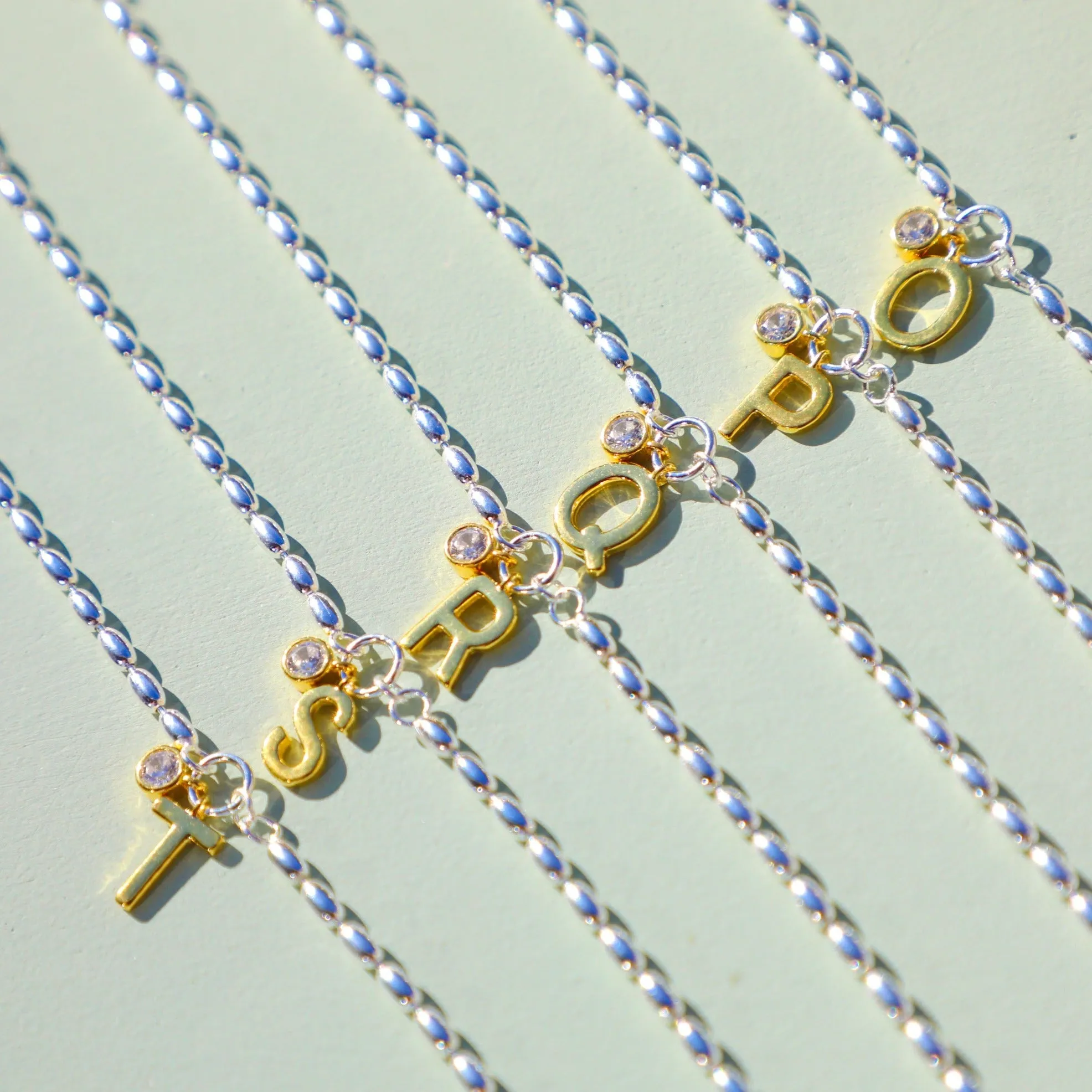 Two-Tone Initial Bracelet