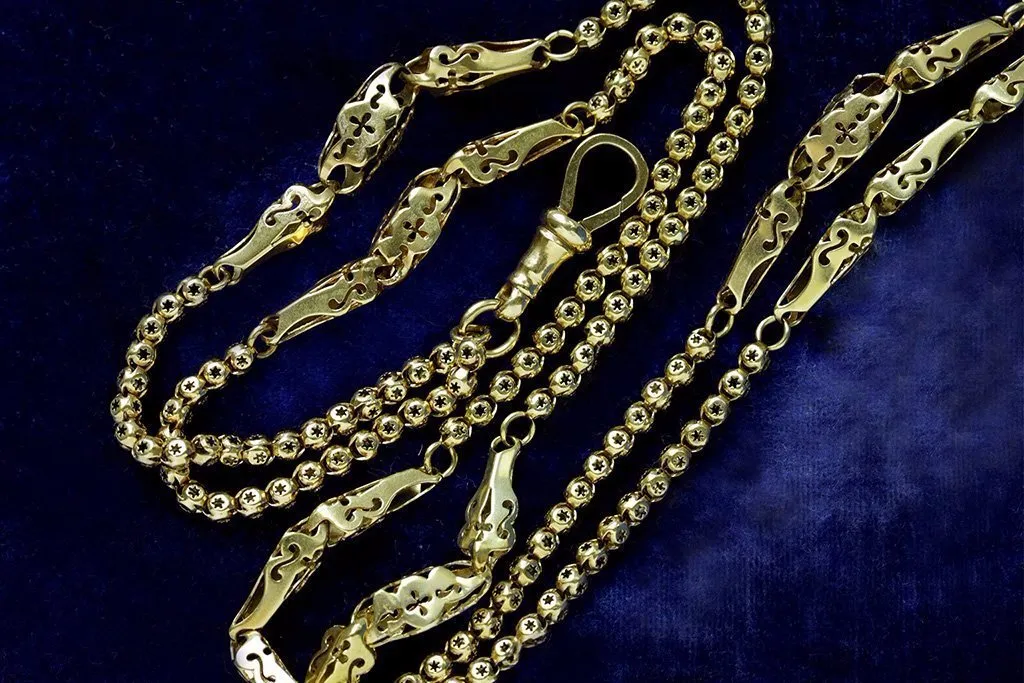 Victorian Ornate Gold Chain