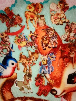 Vintage cuteness stickers
