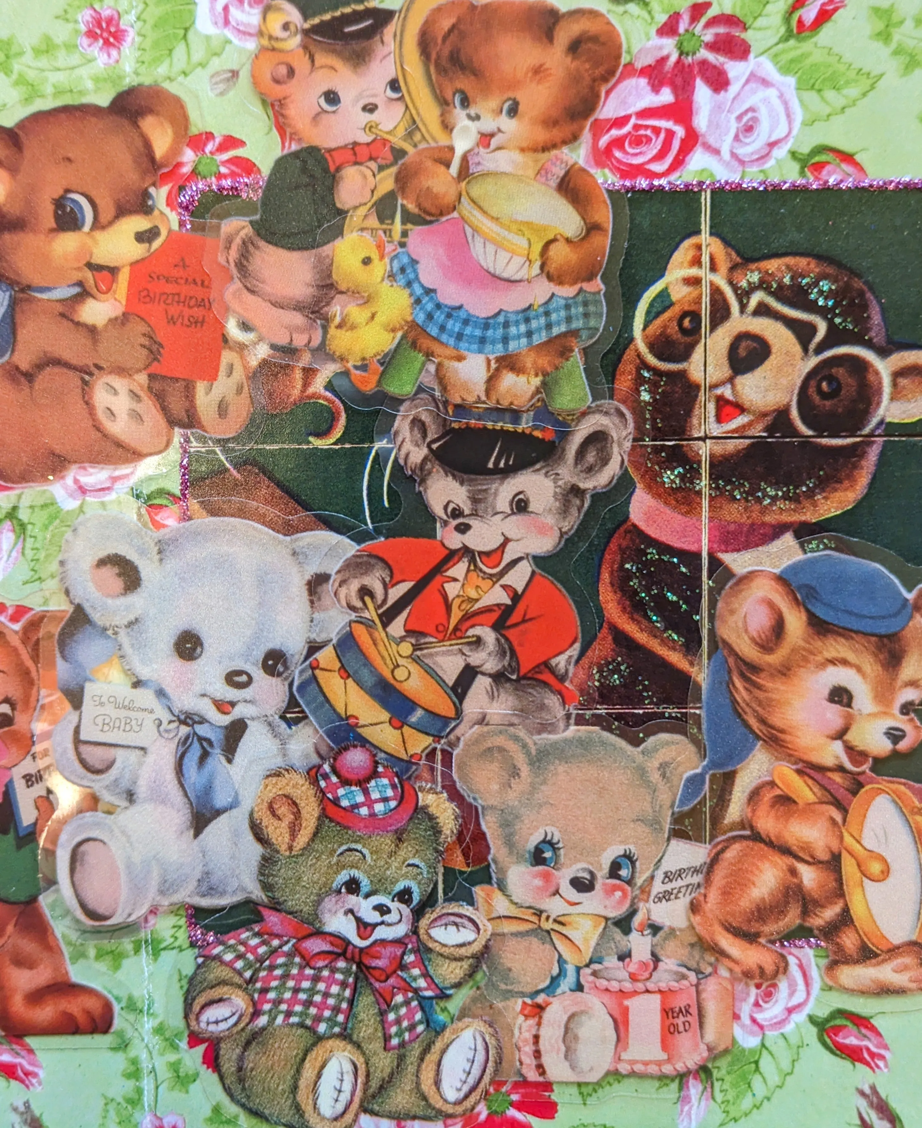 Vintage cuteness stickers
